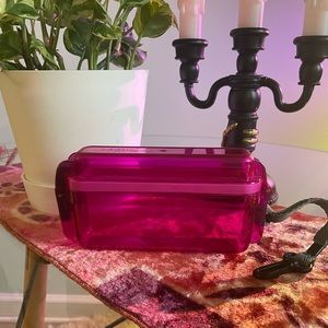 Pink plastic waterproof case! Great for water activities or festivals! Pink